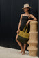 Two-Toned Fique Tote - Olive Green/Forest Green