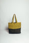 Two-Toned Fique Tote - Olive Green/Forest Green